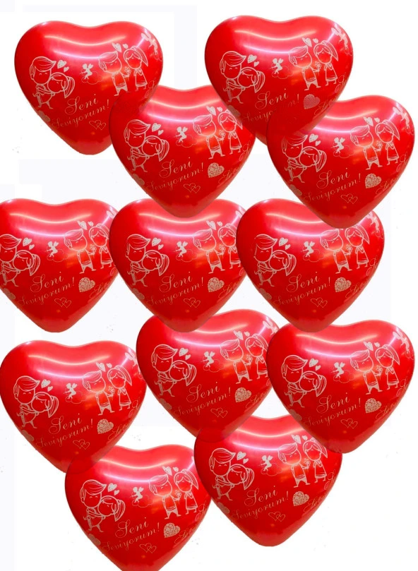 Seni Seviyorum Balon 25 Lı Kalp Balon