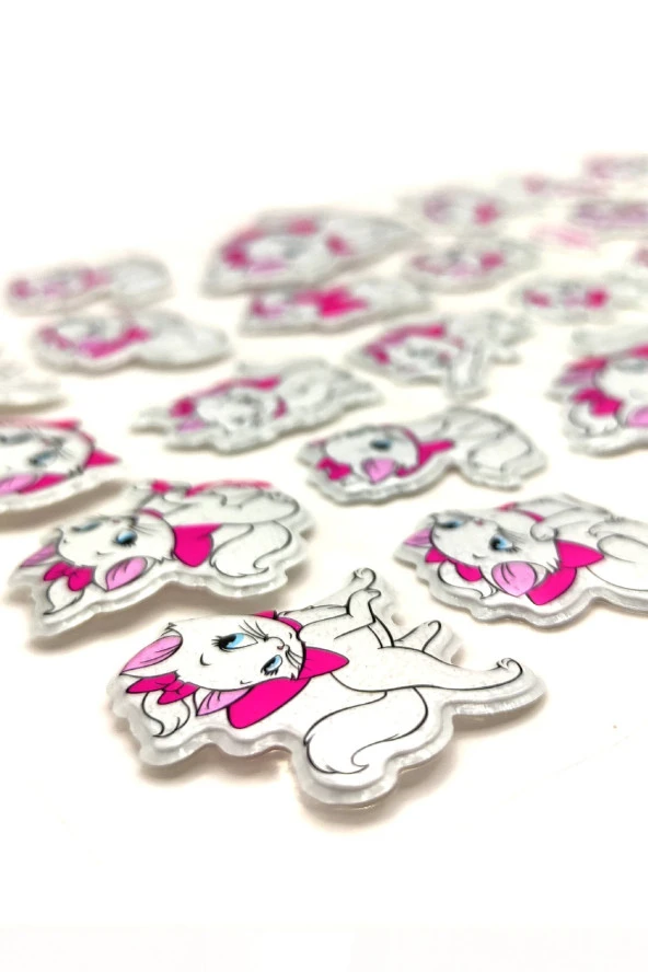 Sticker Kabartmalı A4 Boyutunda Stiker Defter, Planlayıcı Etiket (Lim055) - Sevimli Kedi - 2