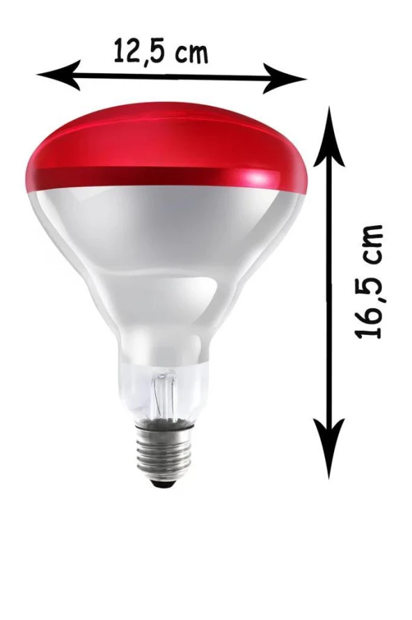 Ledvance 250W Infrared Kırmızı Ampul E27 Isıtıcılı Lamba Kırmızı Işık - 2