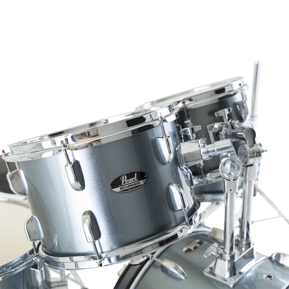 PEARL RS505C/C706 - Roadshow Charcoal Metallic 5 Parça (20B/10T/12T/14F/14S) Aksamlı & Zilli Akustik Davul Seti - 2