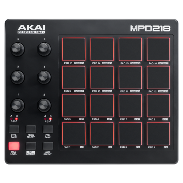 AKAI MPD218 USB Drum Pad Kontrol Cihazı ürün görseli