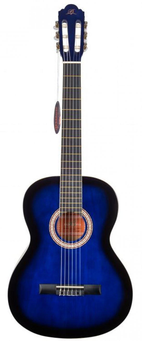 BARCELONA LC 3600 BB / 3/4 Junior Blue Black Sunburst Klasik Gitar ürün görseli