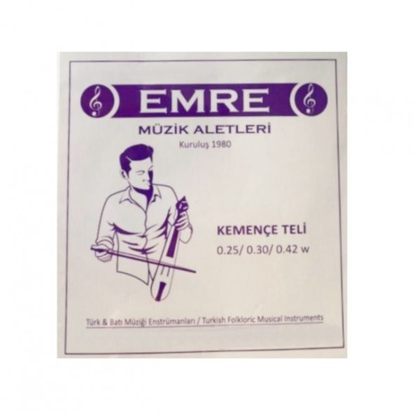Emre 025 - 030 - 042 Kemençe Takım Tel - Topuzlu Kemençe Teli