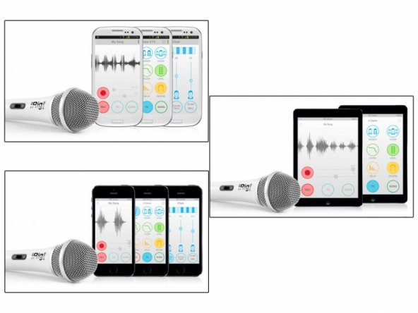 IK Multimedia iRig Voice White Karaoke Mikrofonu (iOS & Android) - Resim 3