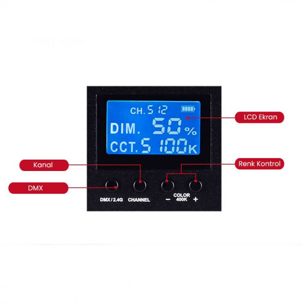 Gdx CF-LED 120W Video Led Işık - 4