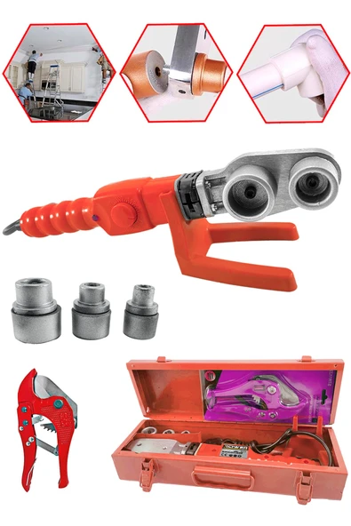 Rowermax RWRX-3026  1200 W Mini Metal Çantalı Isı Ayarlı PRC Boru Kaynak Makinesi Seti - 3