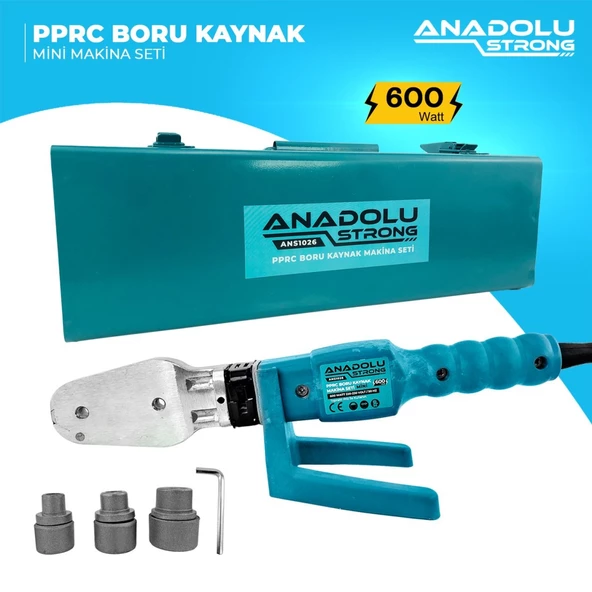 Anadolustrong ANS1026 PPRC Boru Kaynak Mini Makina Seti (3Metre,Eldiven ve Falçata  Hediye) - 7
