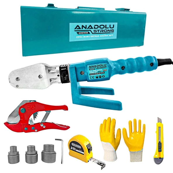 Anadolustrong ANS1026 PPRC Boru Kaynak Mini Makina Seti (3Metre,Eldiven ve Falçata  Hediye) - 5