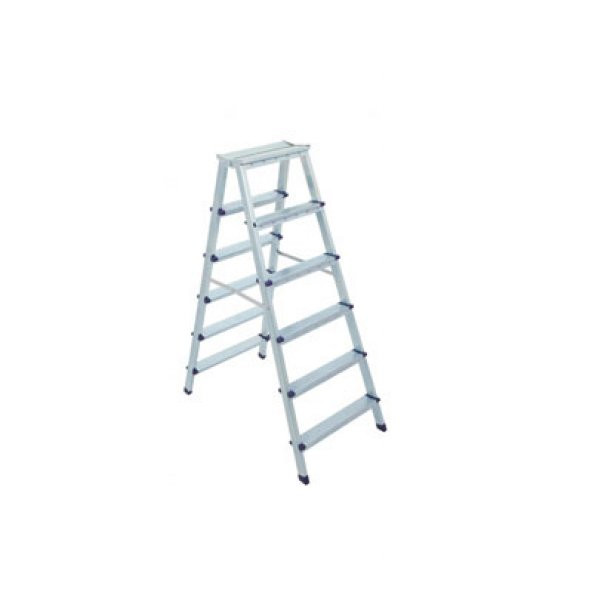 Saraylı Çift Taraflı Metal Merdiven 6+6 Basamaklı 1206