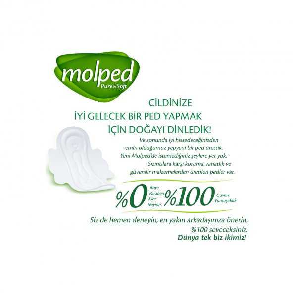 Molped Süper Ekonomik Ped Normal 24x6 144 Adet - Resim 2