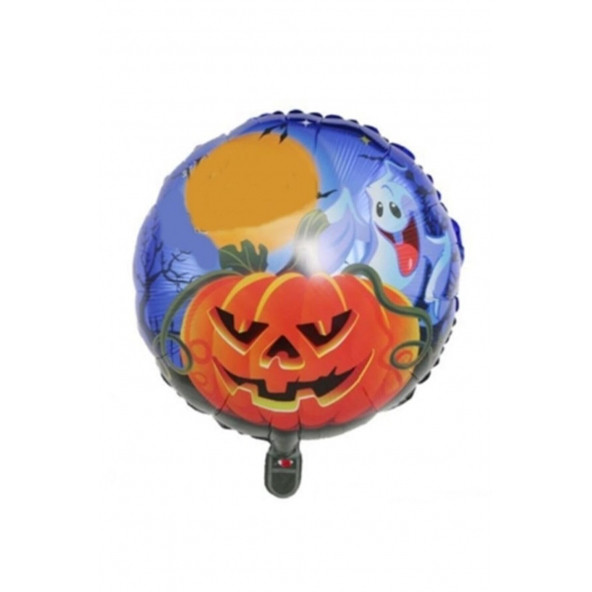 Cadılar Bayramı Happy Halloween Bal Kabağı Folyo Balon 18 Inç