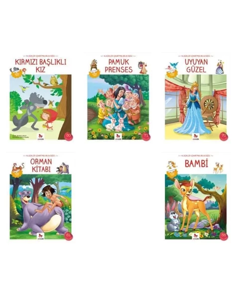 Renkli Resimli Klasik Çocuk Masalları çıkartmalı