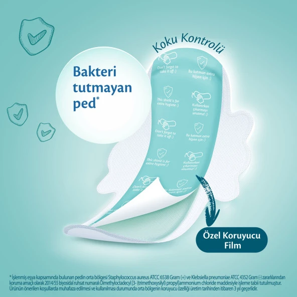 Molped Süper Ekonomik Antibakteriyel Ped Normal 24x6 144 Adet - Resim 4