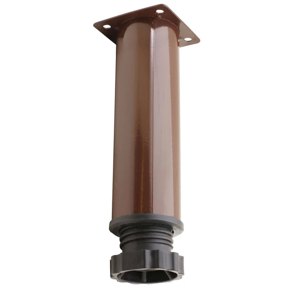 Akça Ayarlanabilir Mobilya Kanepe Koltuk Baza Yükseltme Yükseltici Ayağı Metal Ayakları 15 Cm Kahve - Resim 4