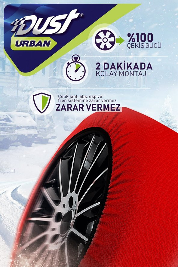 NKT GROUP 135 70 R14 Urban Kar Çorabı - Yüksek Kalite X-small - Resim 3