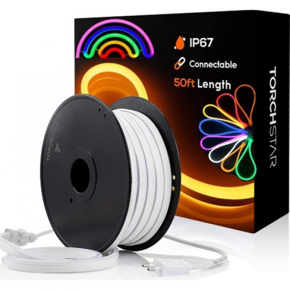 220 Volt Neon LED Işık 3 Metre Tak Çalıştır Esnek Hortum Şerit LED Aydınlatma Yeşil