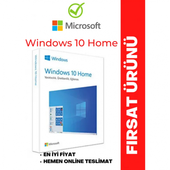 Microsoft Windows 10 Home - Türkçe -Fırsat Ürünü