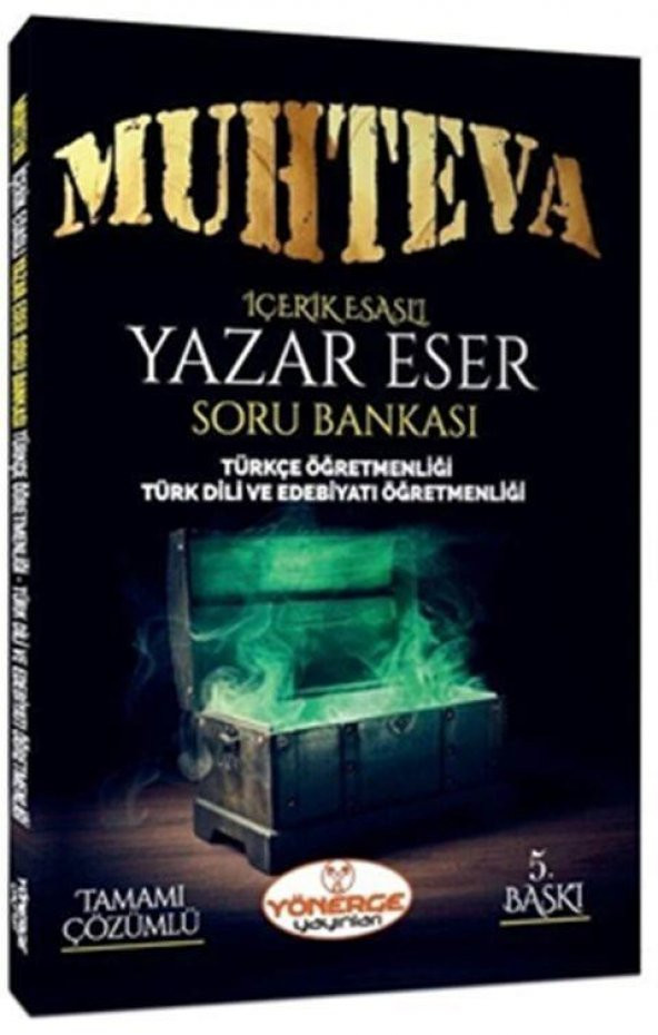 ÖABT Türkçe Edebiyat Muhteva Yazar Eser Soru Bankası Çözümlü Oğuzhan Kırlı Yönerge Yayınları
