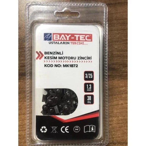 Bay-Tec Benzinli Kesim Motoru Zinciri 38 Diş - 2
