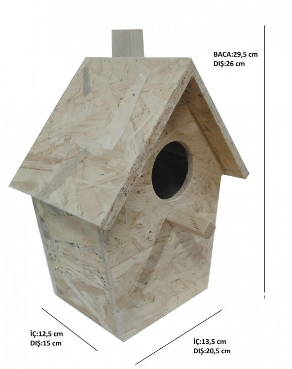 OSB Kuş, Serçe, Muhabbet Kuşu Ev, Kafes, Yuva, Barınak Dış Mekan