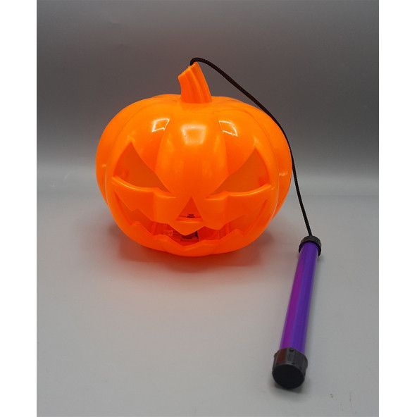 Cadılar Bayramı Halloween Led Işıklı Sopalı Balkabağı Dekor Süs 13x40 Cm - 3