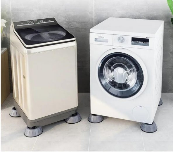 Çamaşır Makinesi Titreşim Engelleyici Stoper GRİ 4 lü Set - 4