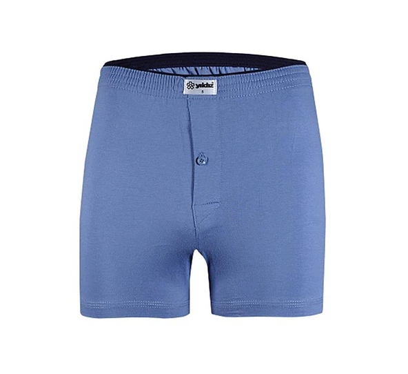 Yıldız Erkek Taşma Lastik Düz Renk Penye Boxer Short 43 - 4
