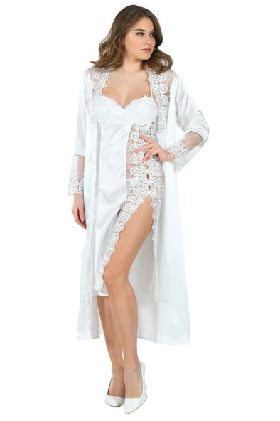 Sistina Bayan Beyaz Penye Çeyizlik 6' lı Set - 1500 - 6