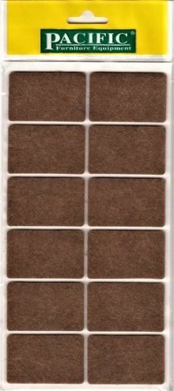 Kaydırmazlık Keçesi Kare 1Plk=12 Ad 35x55 Kahve ürün görseli