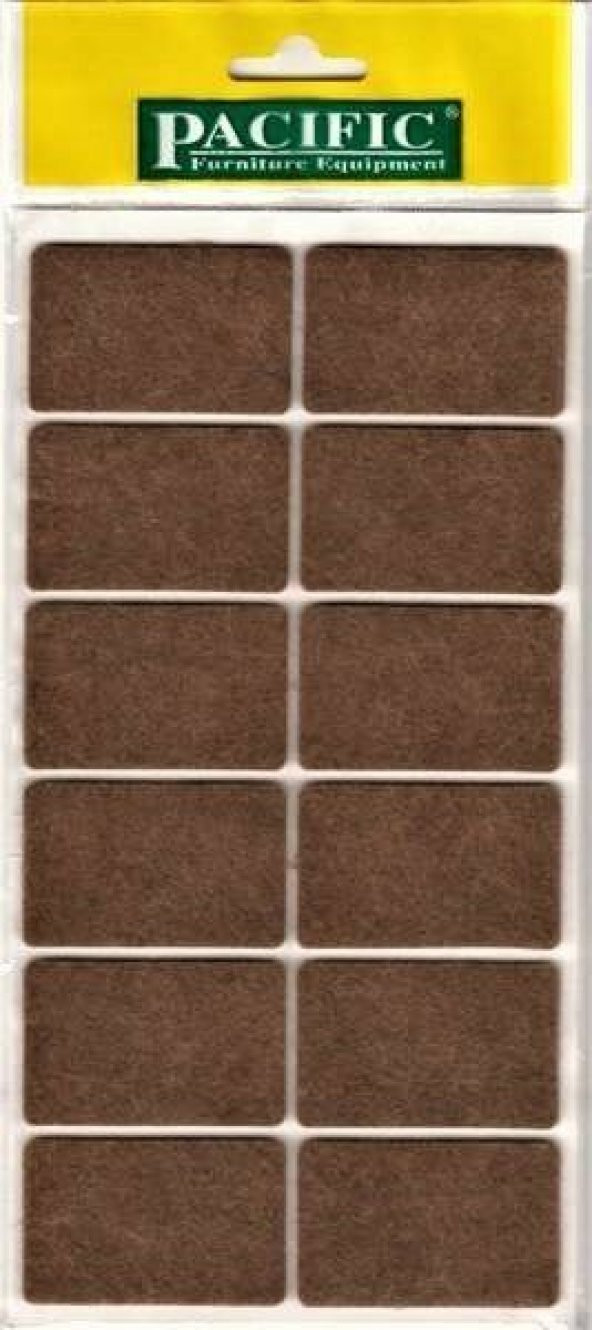 Kaydırmazlık Keçesi Kare 1Plk=12 Ad 35x55 Kahve - Resim 3