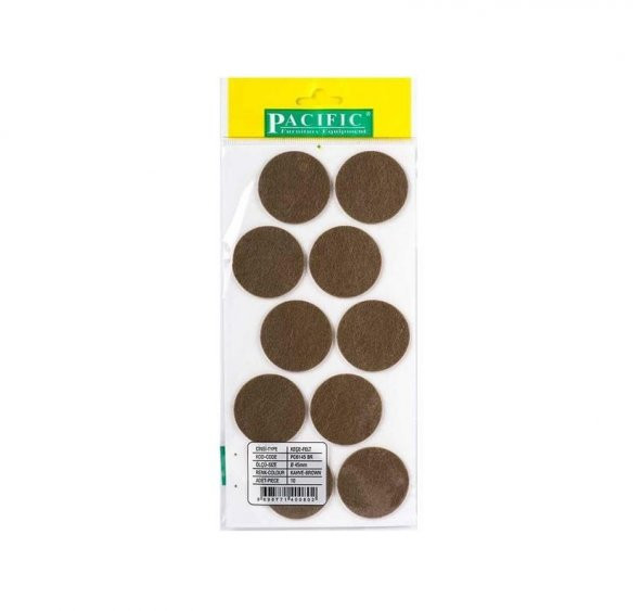 Kaydırmazlık Keçesi Yuvarlak  1Plk=10 Ad Q-45 Kahve ürün görseli