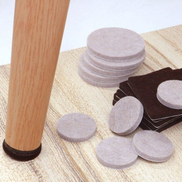 Kaydırmazlık Keçesi Yuvarlak  1Plk=38 Ad Q-24 Beyaz - Resim 2