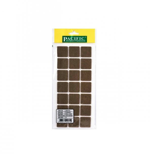 Kaydırmazlık Keçesi Kare 1Plk=21 Ad 30x30 Kahve - 1