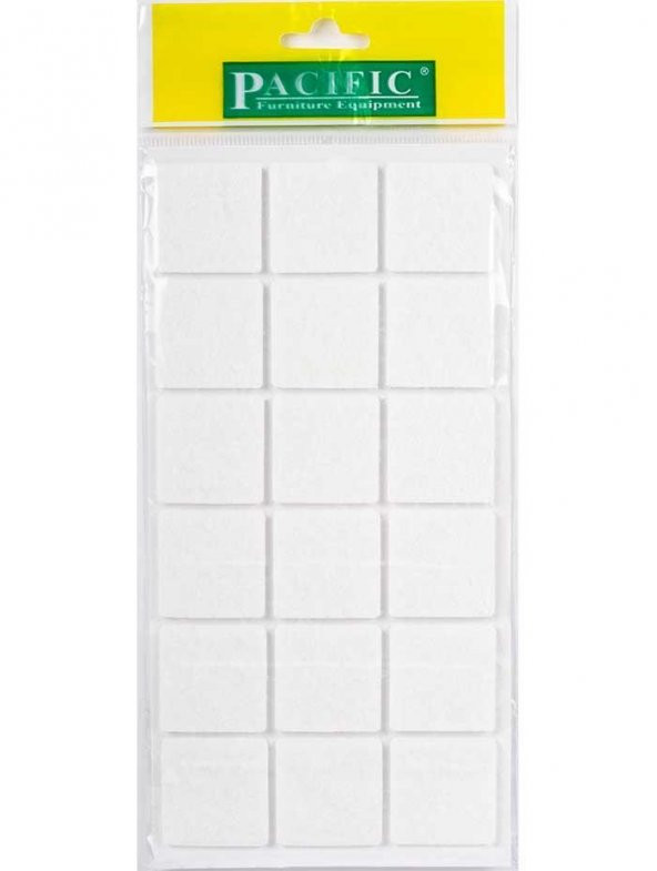 Kaydırmazlık Keçesi Kare 1Plk=21 Ad 30x30 Beyaz ürün görseli