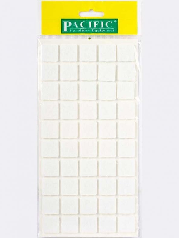 Kaydırmazlık Keçesi Kare 1Plk=50 Ad 20x20 Beyaz ürün görseli