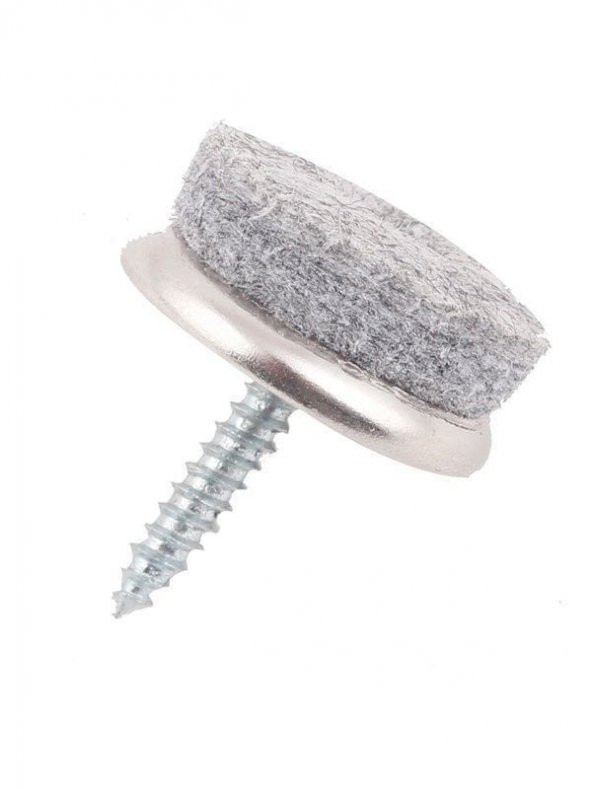 Sandalye Keçesi  Metal Taban 20mm Vidalı - Resim 3