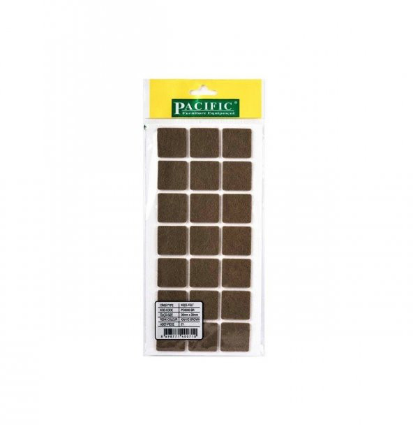 Kaydırmazlık Keçesi Kare 1Plk=21 Ad 30x30 Kahve - 3