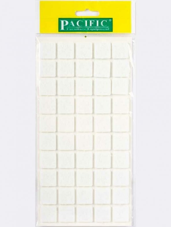 Kaydırmazlık Keçesi Kare 1Plk=50 Ad 20x20 Beyaz - Resim 3