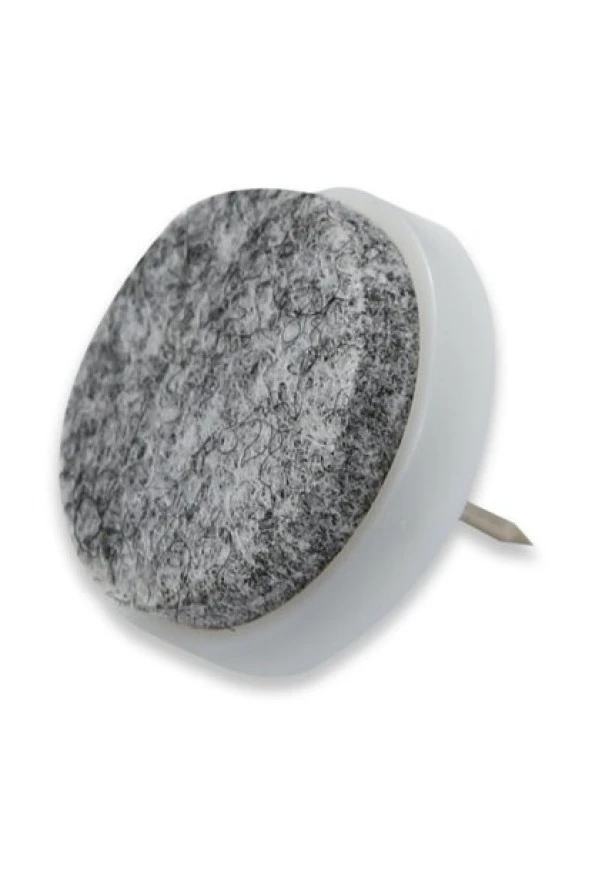 Sandalye Keçesi Plastik Taban 15mm Çivili Beyaz 20'li Paket ürün görseli