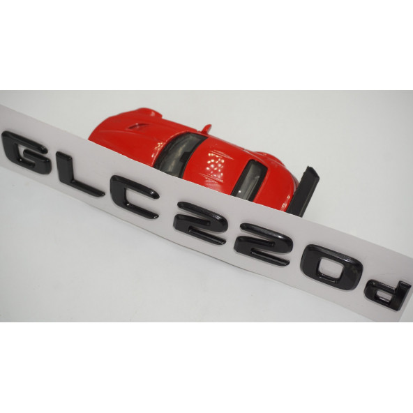 GLC 220d Bagaj Parlak Siyah ABS 3M 3D Yazı Logo - 4