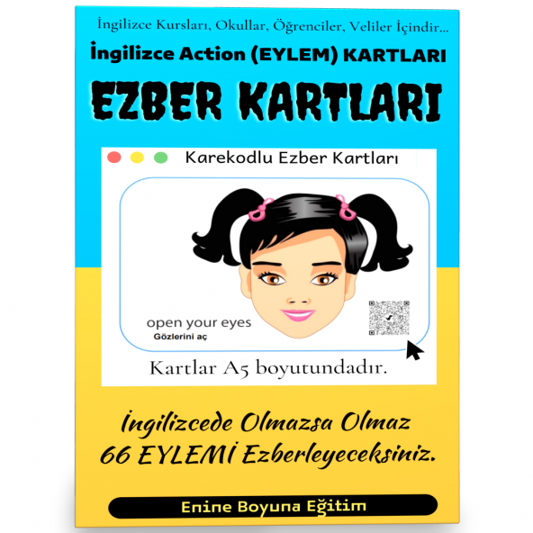 İngilizce Action Eylem Kartları