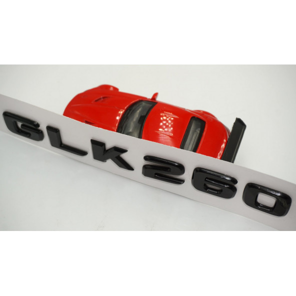 GLK 260 Bagaj Parlak Siyah ABS 3M 3D Yazı Logo - 4