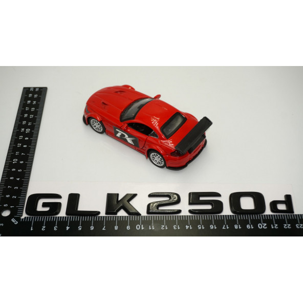 GLK 250d Bagaj Parlak Siyah ABS 3M 3D Yazı Logo - 5