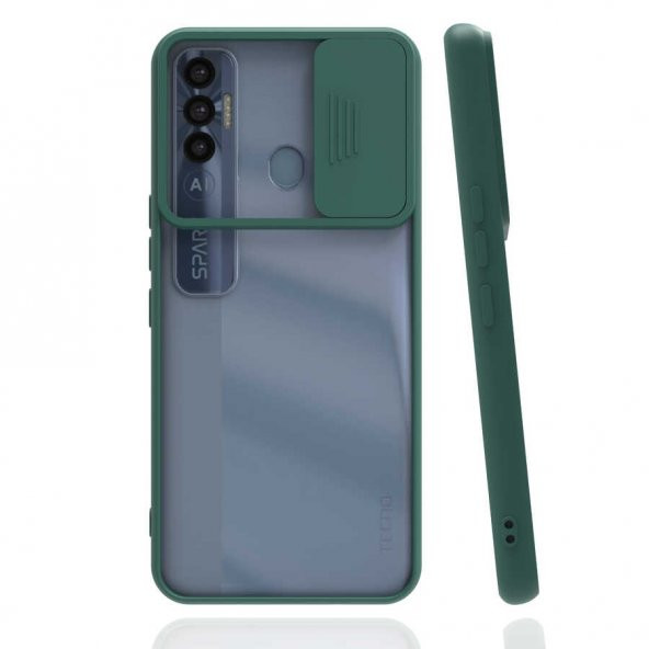 Tecno Spark 7 Pro Kılıf Zore Lensi Kapak - 4