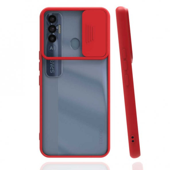 Tecno Spark 7 Pro Kılıf Zore Lensi Kapak - 6
