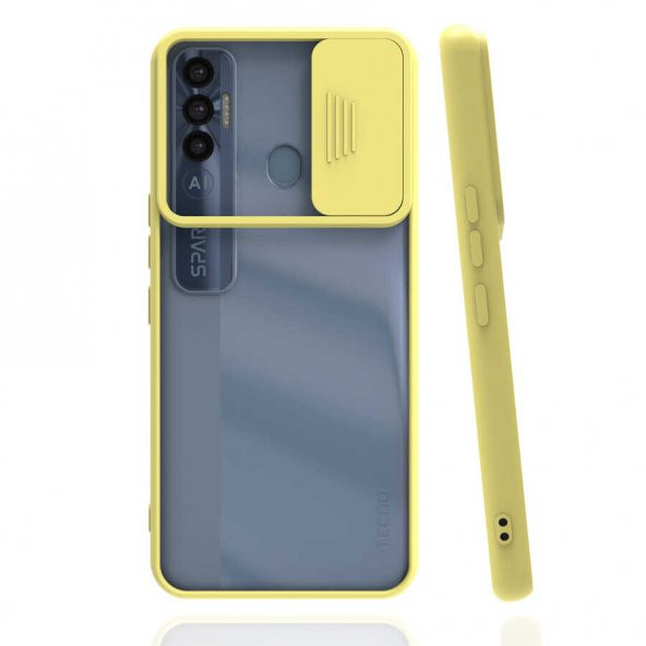 Tecno Spark 7 Pro Kılıf Zore Lensi Kapak - 7