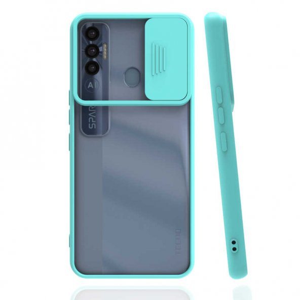 Tecno Spark 7 Pro Kılıf Zore Lensi Kapak - 8