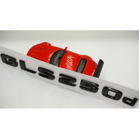 GLS 250d Bagaj Parlak Siyah ABS 3M 3D Yazı Logo - 4