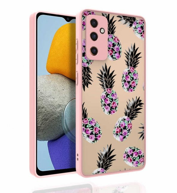 Galaxy M23 Kılıf Desenli Kamera Korumalı Parlak Zore Nora Kapak - 3