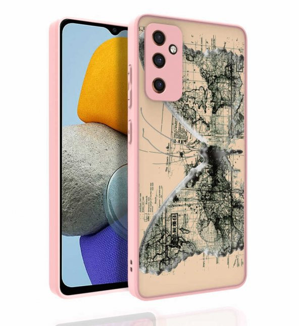 Galaxy M23 Kılıf Desenli Kamera Korumalı Parlak Zore Nora Kapak - 6